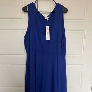 MaryBelle Cobalt Blue Scoop Neck dress 3X